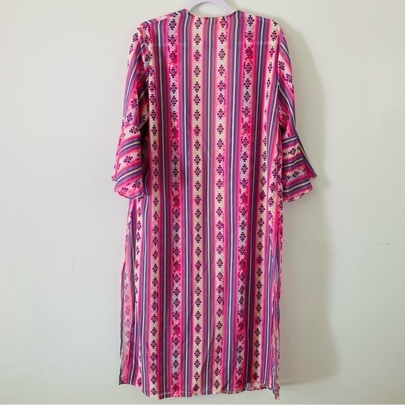 Southern Grace Headin’ South Sheer Aztec Tie Dye Kimono Size Small - Picture 5 of 6
